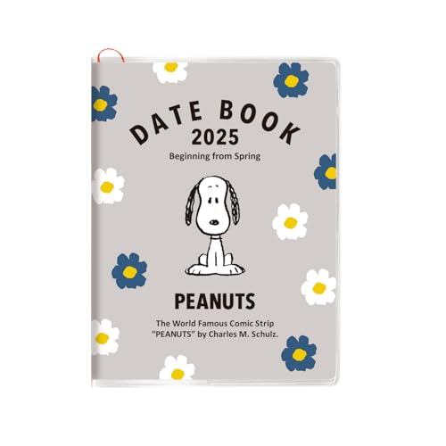 Amazon.co.jp: スクエア スヌーピー 手帳 2025年 3月始まり A6