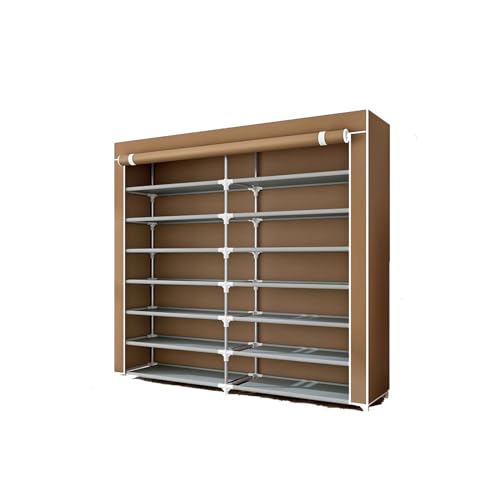 JKSVTF Zapatero de gran capacidad para dormitorio, sala de alquiler, almacenamiento de zapatos, a prueba de polvo, estante de zapatos multicapa, puerta del hogar, armario simple para entrada