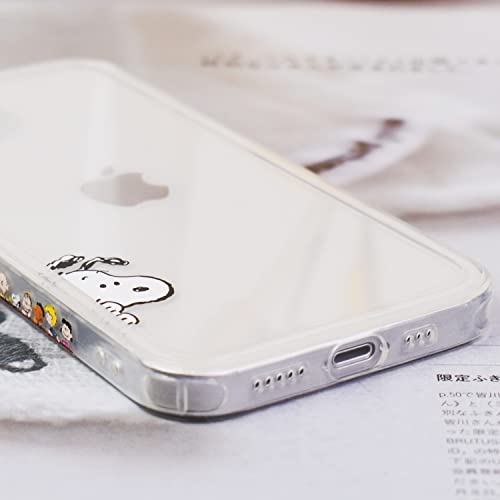 スヌーピー iPhone15 用 ケース キャラクター スマホケース 萌えキャラ可愛い スマートフォンケース カバー レンズ保護 防キズ 高耐久性 ワイヤレス充電対応 アンチ指紋 良質テクスチャー クリア イフォン15