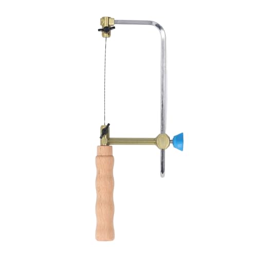 Copy Saw Forged Steel Frame Log Handle U-Shape Fret Cutter Saw with 8 Pieces Blades for Wood Processing