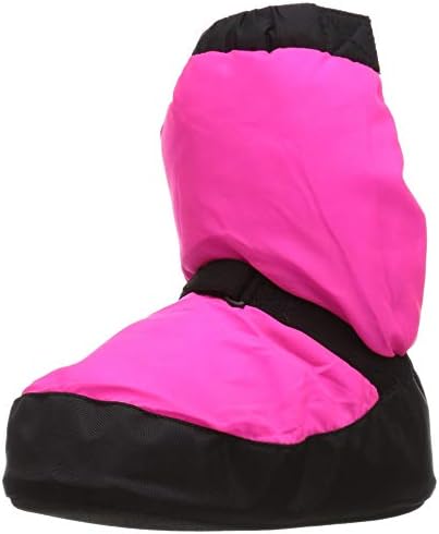 Bloch girls Bootie Warm Up Boot Slipper, Fluorescent Pin, Medium Little Kid US