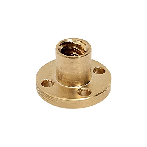 Lysee 3D Printer Parts & Accessories - 1x T8 Screw Lead Screw 400mm Steel Lead Screw Shaft Nut Mounting & 3X 20T Dia.5mm Bore 6mm GT2 Belt Smooth Idler Pulley - (Color: As Shown)