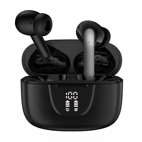 Wireless Earbuds for Samsung Galaxy A17 S25 Ultra/Edge Z Fold/Flip7 S24FE S23 A16 A56,iPhone 17 16e,Bluetooth 5.3 Headphones in Ear Buds with Mic In-Ear Bluetooth Earphones LED Display IPX7 Waterproof