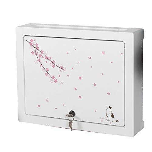 generic Wifi Box Router Scatola Di Immagazzinaggio Wifi Router Box, Internet Box,Per Wi-Fi Router Wire Finishing Box Box Linea Di Finitura Box/Cherry Blossomb/38 * 9 * 30Cm