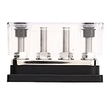 Marine-Sammelschiene, Einfache Installation, DC 12 V Bis 48 V, Stromverteilungsklemmenblock, Universelle Passform, 4 M10-Bolzen, 300 A, Robust für Schiffe (Schwarz)