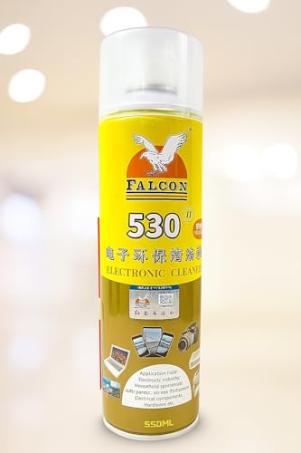 Image of Quick dry Falcon 530 Electronic Products Environmentally Friendly Contact Spray Cleaner for Sensitive Cleaning of motherboards, LED TVs, Cars, and Other Surfaces Copy (550 ml) Pack Of 5 PCS