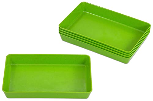 Betzold Materialschalen aus treeNside-Material - Set 5 Stück Bastelschalen Kindergarten