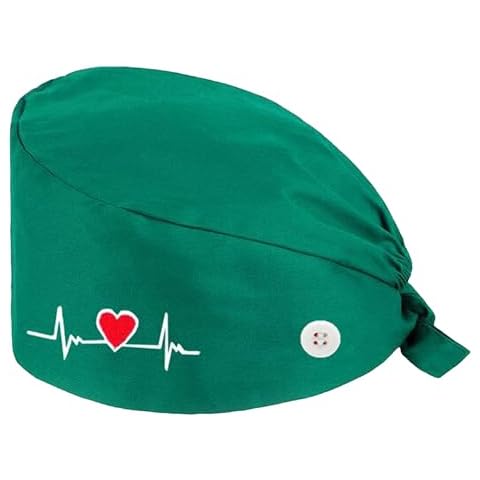 Green Adjustable Nurse Cap for Hospitals Cover
