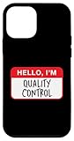 bonjour iphone case Installation facile Bonjour, Je suis Le contrôle de la qualité - Drôle Coque pour iPhone 12 Mini