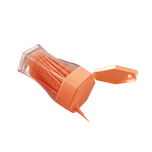 Palitos de limpeza Healifty Palitos de dentes 200 peças (Laranja)