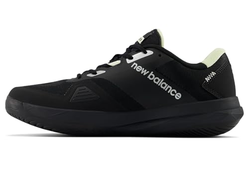 New Balance New Balance Men's FuelCell 796 V4 Tennis Shoe, Black/Silver, 7 W