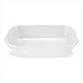 Price comparison product image Portmeirion Home & Gifts Handled Roasting Dish, Porcelain, White, 24.5 x 34 x 6.5 cm