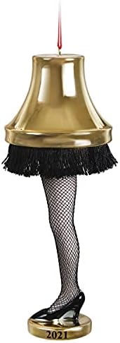 Hallmark Keepsake Christmas Ornament Year Dated 2021, A Christmas Story The Leg Lamp, Porcelain
