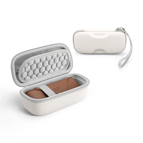 YINKECASE Estojo rígido para óculos inteligentes Ray-Ban Meta/Wayfarer/Skyler/Headliner, acessórios de viagem Ray-Ban Meta, proteção portátil para óculos AR, à prova d'água e Shockproo (bege)