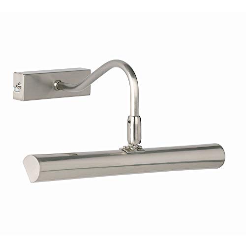 National Lighting Hector Traditional Decorative Satin Chrome Finish Twin G9 LED Picture Wall Lamp Display Light