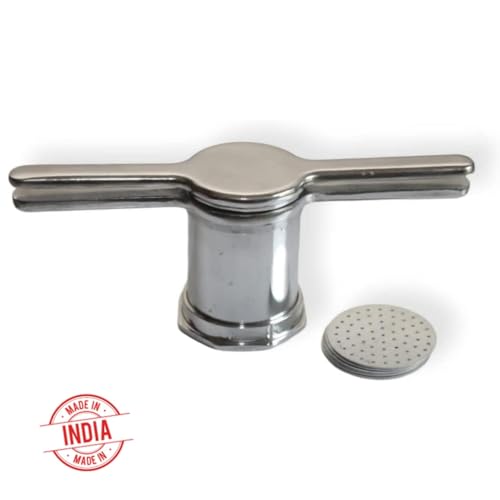 Image of UROOJ Alumunium Murukku Maker I Muruku Achu I Chakli Sev I Sancha Ribbon Pakkoda Murkul Kitchen Dough Press I Janthikulu Maker I Idiyappam Gathiya I 5 Different Jalies