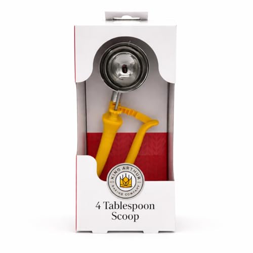 King Arthur Baking Company 4-Tablespoon Cookie Scoop Dough Portions for Jumbo Cookies, Scones, Muffins, and Cupcakes