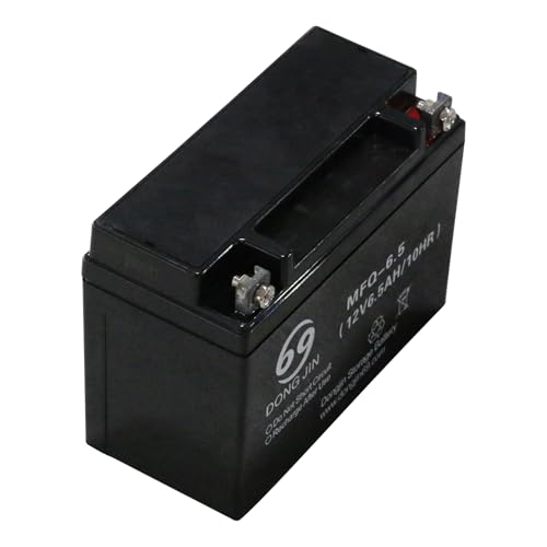 MFQ-6.5 12V 6.5Ah AGM Battery 6DM6.5 Sealed Lead Acid Generator Battery for Predator 5000 Scooter ATV UTV Motorcycle Go Kart Golf Cart Mini Bike Quad Buggy Lawn Mower Maintenance Free (1PC)
