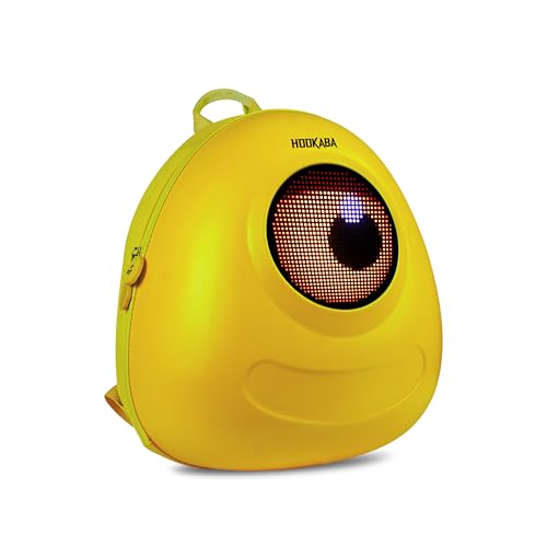 Hookaba GlowBuddy LED Eyes Backpack | Kids Smart Bag With App Control, Programmable Screen & Water Resistant | For School, Picnic, Travel | Mini Digital Daypack For Girls & Boys