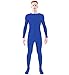 Ensnovo Adult Lycra Spandex One Piece Unitard Full Bodysuit Costume Royal Blue, M