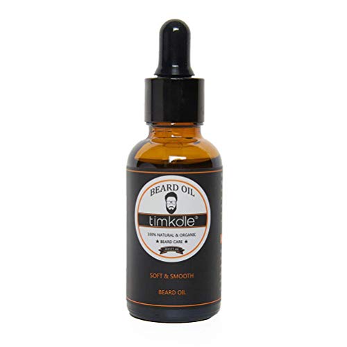 Beard Care Kit for Men,Leave in Conditioners Pure Natural Beard Oil / Mustache Waxes / Wood Combs / Mustache Scissors for stocking, Growth Gift set (Beard Oil)