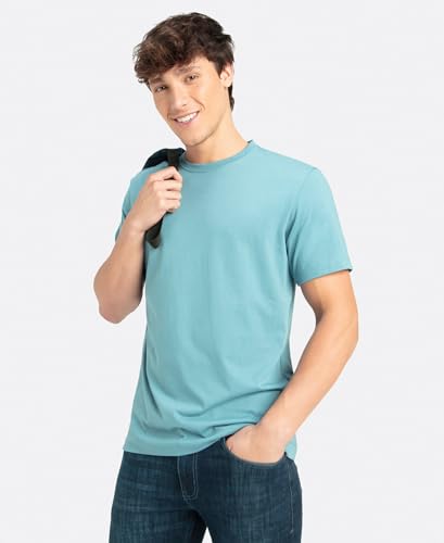 Image of Jockey 2714 Men's Super Combed Cotton Rich Round Neck Half Sleeve T-Shirt Provincial Blue XXL