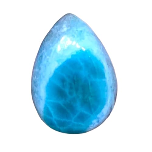 Larimar naturel poire 19x13x5mm cabochon en vrac pour création bijoux