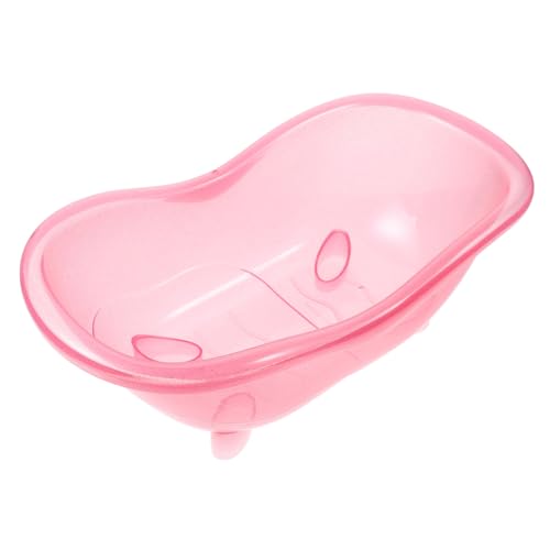 ERINGOGO Doll House Bathroom Bathtub Mini Plastic Bathtub Pretend Play Toy for Boys and Girls