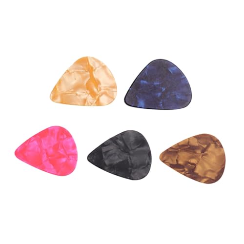 TOKIDNY 5 piezas Púas para Guitarra y Ukelele Diseño Ergonómico Cómodo Superficie Lisa que Protege...