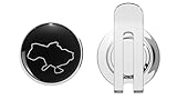 BKR Graphics Military Tatoo Girl Golf Hat Clip with Magnetic Ball Marker