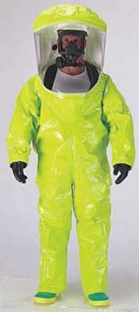 ボール HAZMAT DUPONT TK587SLYMD000100 Encapsulated Suit, Training, M, PVC: Job