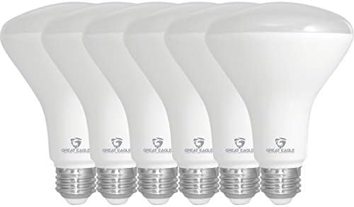Great Eagle Lighting Corporation BR30 LED Bulb, 11W (75W Equivalent), 850 Lumens, 5000K Daylight Color, for Recessed Can Use, Dimmable, and UL Listed (Pack of 6)