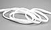 Produktbild finemark 1 m x 5 mm Gummiband Meterware Stretch Band zum nähen Weiss 25% Lycra Elastic dehnbar gewebt Gummilitze Gummizug Flachgummi DIY Elastik Kordel Wäscheband Elastisch Schnur