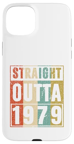 Straight Outta 1979 Classic Birth Of Birthday 1979 Vintage �X�}�z�P�[�X iPhone 15 Plus �p