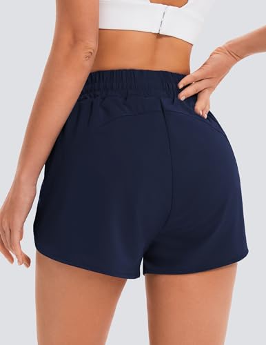 addigi Feminino Shorts De Corrida Cintura Alta, Secagem Rápida, Esportivo, Treino, Academia, Pista,