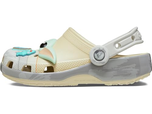 Crocs Boy's Classic Star Wars Clogs (Little Big Kid) Grogu K Bone3