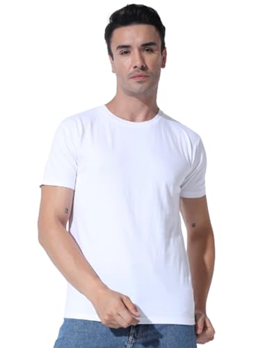 Image of Round Neck Half Sleeve Pure Cotton T-Shirt