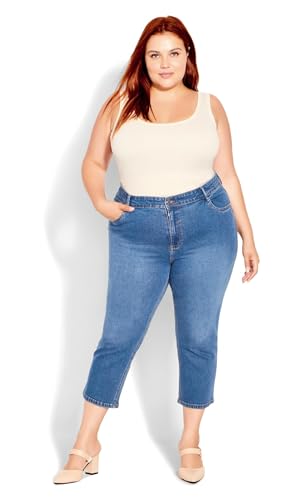EVANS Women's Denim Love Crops3