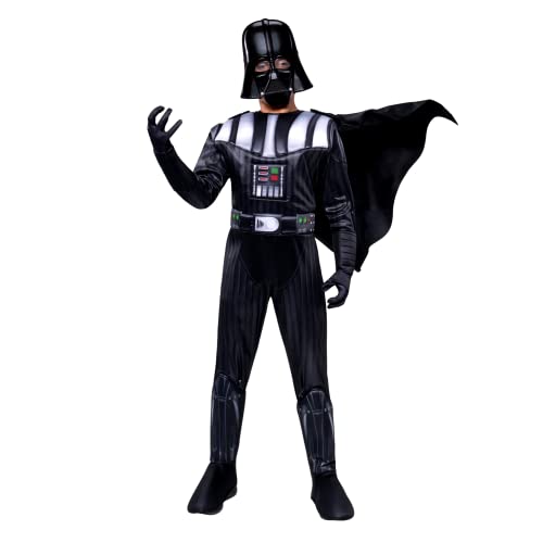 Star Wars Darth Vader Deluxe Youth Costume With Gloves, Cape, And Headpiece, Size Small For Kids #TOP1