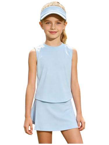 Jupettes tennis avec shorts filles et débardeur léger pour le plaisir de jouer