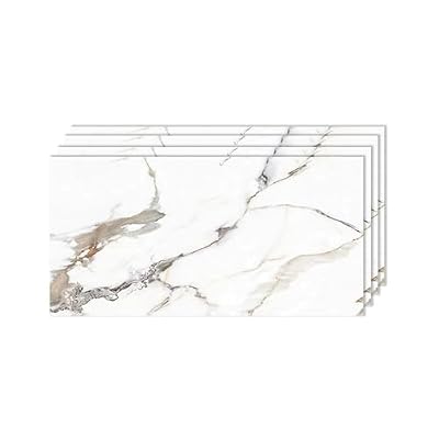 IZODEKOR 4 Pcs 24"x48" PVC Marble Wall Panels - Realistic Marble Look, 3D Wall Panels for Shower Tile and Interior Decoration - Covers 30 Square Feet - Garden Eden