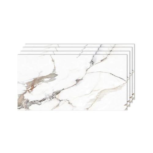 IZODEKOR 4 Pcs 24x48 PVC Marble Wall Panels - Realistic Marble Look 3D Wall Panels for Shower Tile and Interior Decoration - Covers 30 Square Feet - Garden Eden