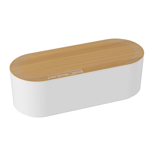 D-Line Cable Tidy Box, Hide Extension Blocks, Desk Cable Management, Organise TV Cables, 415mm (L) x 165mm (W) x 135mm (H)