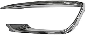 2017-2018 Lincoln Mkz Front Driver Side Fog Light Outer Trim; Chrome Finish; Made Of Abs Plastic Partslink FO1046105