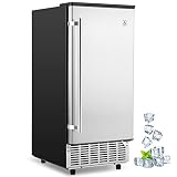 Zstar Undercounter Ice Maker Machine, Built-in Commercial Ice Machine, 85 Lbs/Day and 25 Lbs Ice Bin