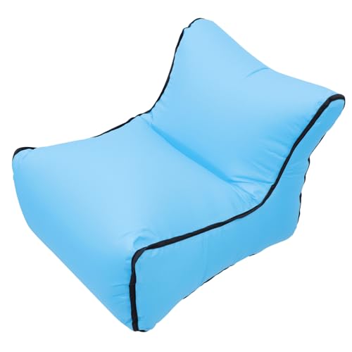 Chaise longue gonflable légère iplusmile pliable en nylon robuste couleur azur