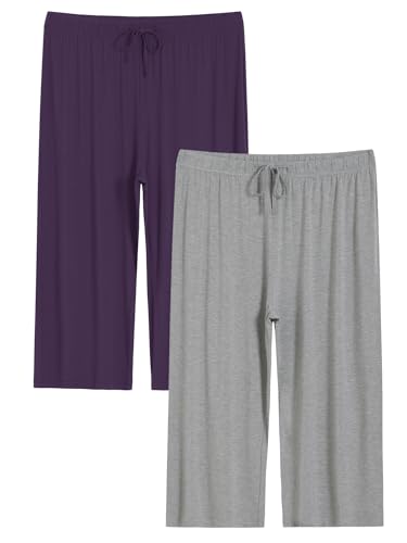 Image of Latuza Women's Plus Size Capri Pajama Pants Wide Leg