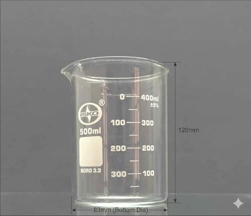 Image of ISKO Borosilicate Glass Beaker 500 ml (set of 2)