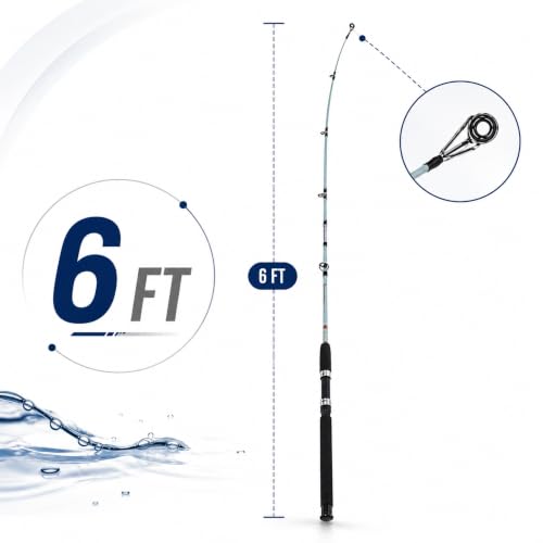 Image of HELLARO Kingfisher Super Solid Glass Fiber Unbreakable Spinning Fishing Rod (6FT)