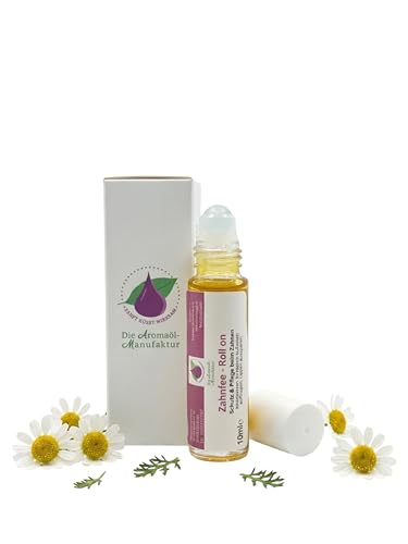 Die Aromaölmanufaktur ZAHNFEE ROLL ON Aroma Öl 10ml - Zahnungsöl für Babys, 100% natürliche Öle zur Linderung von Zahnungsschmerzen